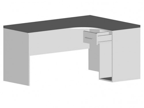 Стол угловой В-340.01, пепел