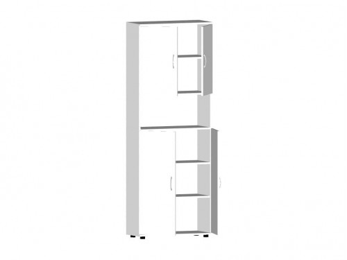 Шкаф с полками В-42.22.91, белый