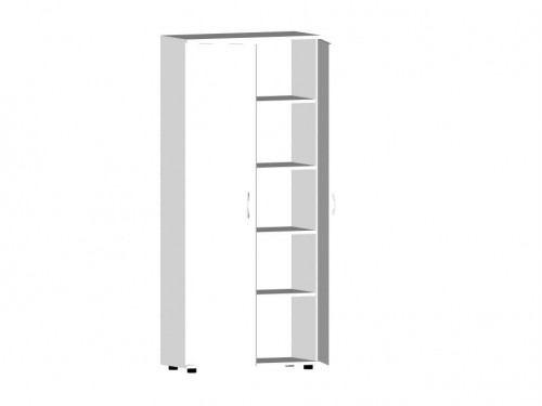 Шкаф закрытый В-42.4, белый