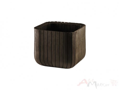 Keter Wood Look Cube Planter L 17201220