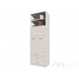 Шкаф комбинированный Интерлиния Innova-V01 вудлайн кремовый