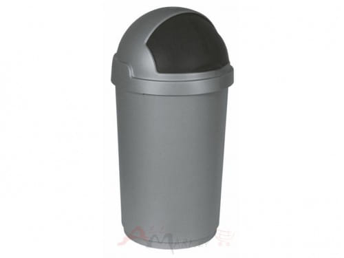 Контейнер для мусора Curver Bullet bin 50 л серый / черный