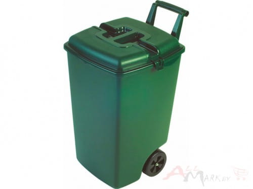Контейнер для мусора на колесах OUTDOOR BIN 90L, зеленый