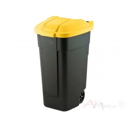 Контейнер для мусора Curver Segretation 12900-224 110 л черный / желтый