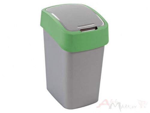 Контейнер для мусора Curver Flip Bin 10L зеленый