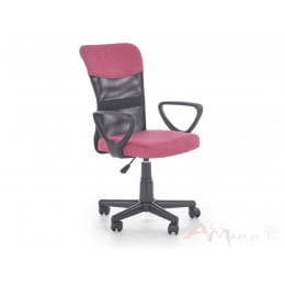 Кресло компьютерное Halmar Timmy черно-розовое