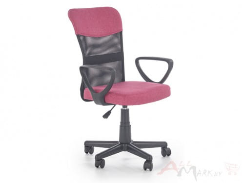 Кресло компьютерное Timmy Halmar черно-розовое