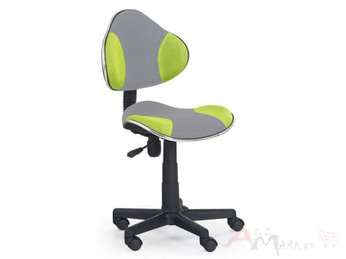 Кресло компьютерное Flash 2 Halmar серо-зеленое