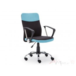 Кресло компьютерное Halmar Topic черно-голубое