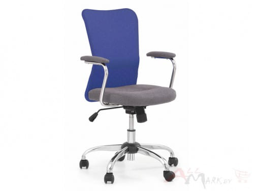 Кресло компьютерное Andy Halmar серо-синее