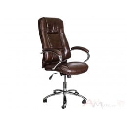 Кресло компьютерное Sedia King A коричневое, натуральная кожа