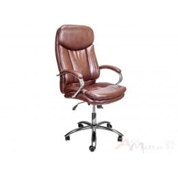 Кресло компьютерное Sedia Leonardo, ECO, коричневое