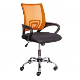 Кресло компьютерное Sedia Ricci оранжевый / черный
