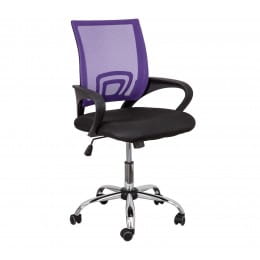 Кресло компьютерное Sedia Ricci фиолетовый / черный