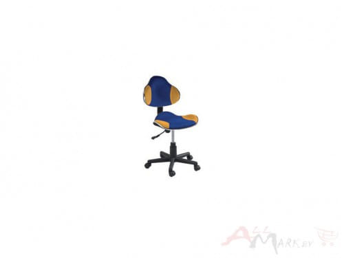 Кресло компьютерное Q-G2 сине-желтое Signal