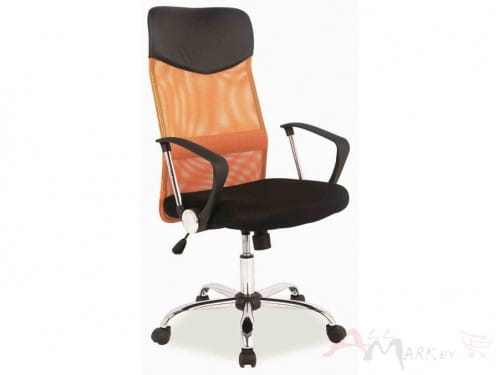 Кресло компьютерное Q 025 оранжевый / черный Signal