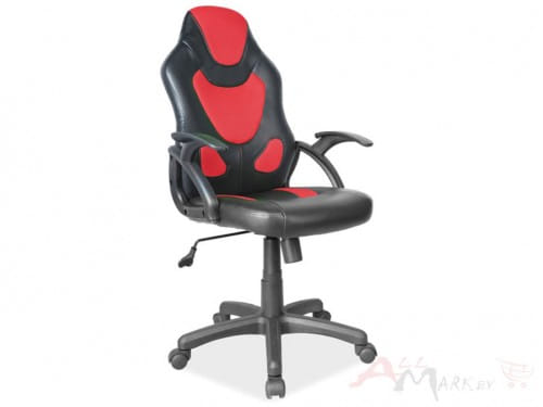 Кресло компьютерное Q 100 черный / красный Signal