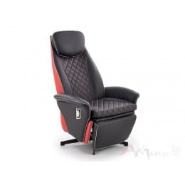 Кресло Halmar Camaro красно-черное