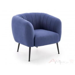 Кресло Halmar Lusso синее