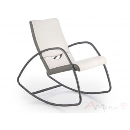 Кресло-качалка Halmar Balance серый / белый