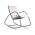 Кресло-качалка Balance Halmar серый / белый