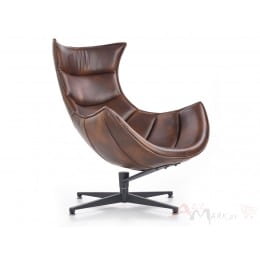 Кресло Halmar Luxor темно-коричневое