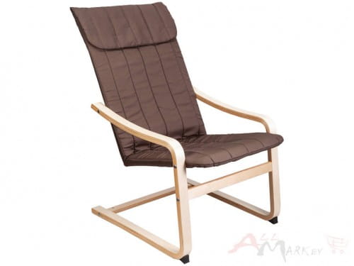 Кресло-качалка Седия Comfort, коричневое
