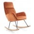 Кресло-качалка Signal Hoover velvet, оранжевый