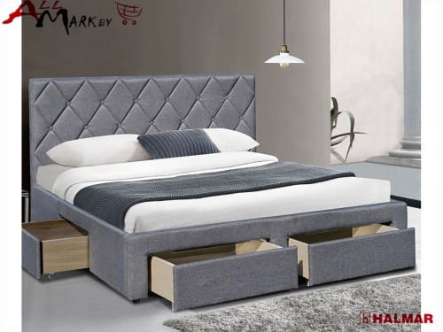 Двуспальная кровать Halmar Betina ткань