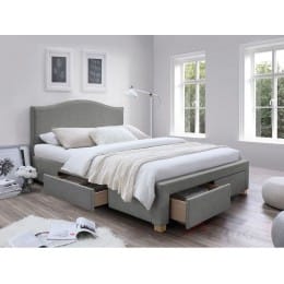Кровать Signal Celine 160x200 серый / дуб