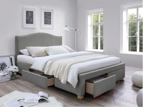 Кровать Celine серый / дуб Signal 160x200
