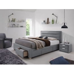 Кровать Signal Ines 160x200 серый