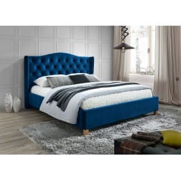 Кровать Signal Aspen velvet Bluvel 86 160x200 синий