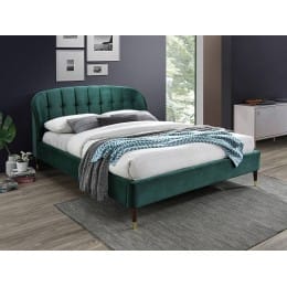 Кровать Signal Liguria velvet 160/200, зеленый