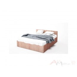 Кровать двойная SV-мебель (МС ЭДМ 5) 140x200, ясень шимо темный / ясень шимо светлый