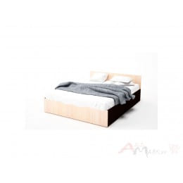 Кровать двойная SV-мебель (МС ЭДМ 5) 160x200, дуб венге/ дуб млечный