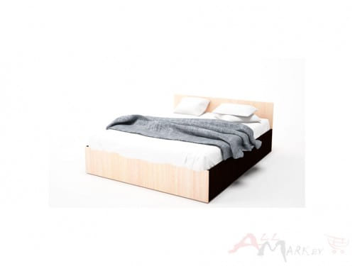 SV-мебель, Набор мебели для спальни «ЭДМ 5 К» Кровать двойная (1,6*2,0) Дуб Венге/ Дуб Млечный