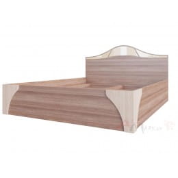 Кровать двойная SV-мебель (МС Лагуна 5 К) №2 (универсальная) 160x200, ясень шимо темный / ясень шимо светлый