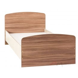 Кровать одинарная SV-мебель (МС Город К) 90x200, ясень шимо темный / ясень шимо светлый