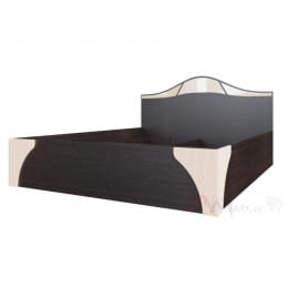 Кровать двойная SV-мебель (МС Лагуна 5 К) №2 (универсальная) 160x200, дуб венге/дуб млечный