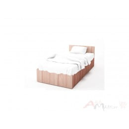Кровать одинарная SV-мебель (МС ЭДМ 5) 90x200, ясень шимо темный / ясень шимо светлый