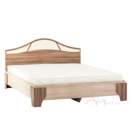 Кровать двойная SV-мебель (МС Лагуна 5 К) 160x200, ясень шимо темный / ясень шимо светлый
