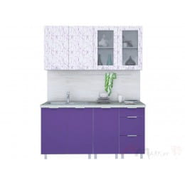 Кухня Интерлиния АРТ Мила 16, фиолетовый