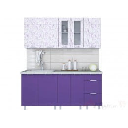 Кухня Интерлиния АРТ Мила 18, фиолетовый