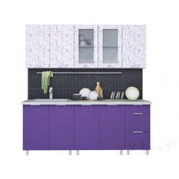 Кухня Интерлиния АРТ Мила 20, фиолетовый