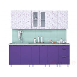 Кухня Интерлиния АРТ Мила 22, фиолетовый