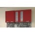 Шкаф навесной Интерлиния Мила Компо ВШ60-720-2дв, красный