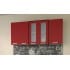Шкаф навесной Интерлиния Мила Компо ВШ60ст-720-2дв, красный