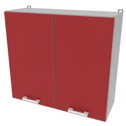 Шкаф навесной Интерлиния Мила Компо ВШ80-720-2дв, красный
