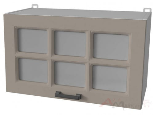 Шкаф навесной Интерлиния ВШГ60ст-360 модуль кухни Мила Деко в цвете луна